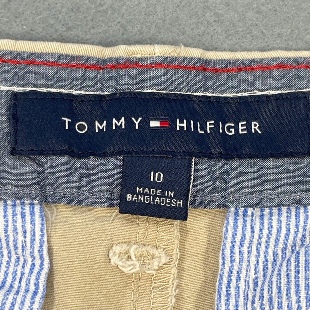 Tommy Hilfiger Tan Beige Chino Bermuda Shorts Womens Size 10 - Picture 3 of 9